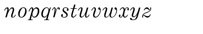 Monotype Ionic Italic Font LOWERCASE