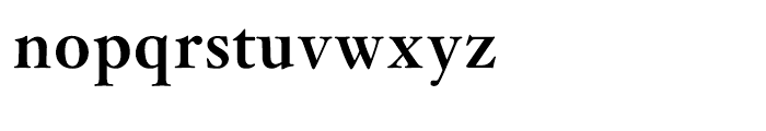 Monotype Janson Bold Font LOWERCASE