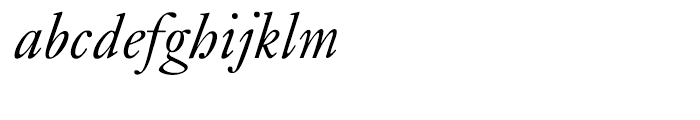 Monotype Janson Italic Font LOWERCASE