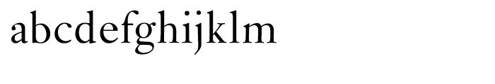Monotype Janson Regular Font LOWERCASE