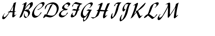Monotype Lydian Cursive Font UPPERCASE