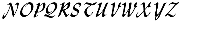 Monotype Lydian Cursive Font UPPERCASE