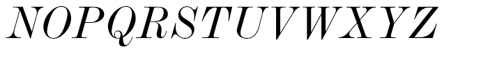 Monotype Modern Extended Italic Font UPPERCASE
