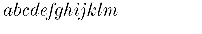 Monotype Modern Extended Italic Font LOWERCASE