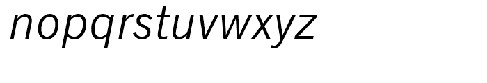 Monotype News Gothic Cyrillic Inclined Font LOWERCASE