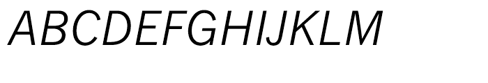 Monotype News Gothic Italic Font UPPERCASE