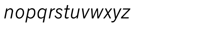 Monotype News Gothic Italic Font LOWERCASE