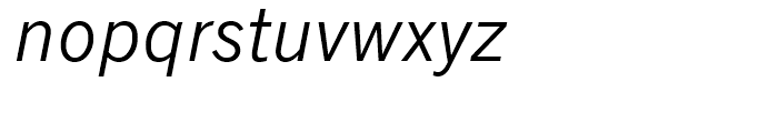Monotype News Gothic WGL Italic Font LOWERCASE
