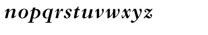 Monotype Old Style Bold Italic Font LOWERCASE