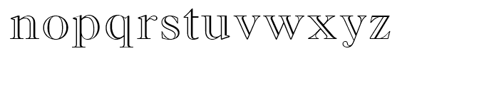 Monotype Old Style Bold Outline Font LOWERCASE