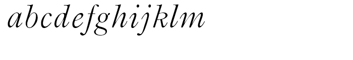 Monotype Old Style Italic Font LOWERCASE