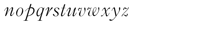 Monotype Old Style Italic Font LOWERCASE