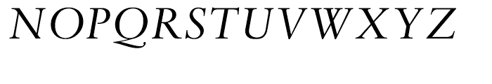 Monotype Sabon Italic Font UPPERCASE