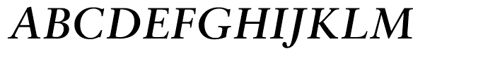 Monotype Sabon Semi Bold Italic Font UPPERCASE