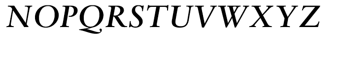 Monotype Sabon Semi Bold Italic Font UPPERCASE