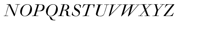 Monotype Walbaum Italic Font UPPERCASE