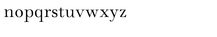Monotype Walbaum Roman Font LOWERCASE