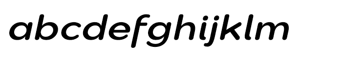 Montag Bold Oblique Font LOWERCASE
