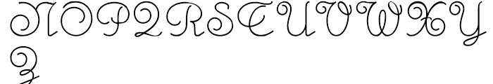 Monte Carlo Script NF Regular Font UPPERCASE