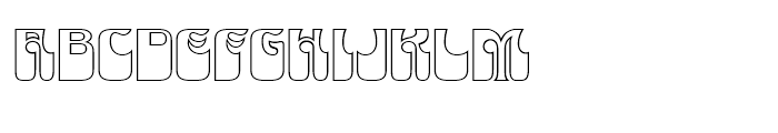 Monterey Pop Thinline Font UPPERCASE
