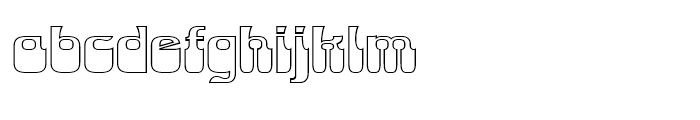 Monterey Pop Thinline Font LOWERCASE