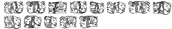 Montezuma Four Regular Font UPPERCASE