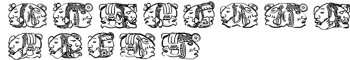 Montezuma Four Regular Font LOWERCASE