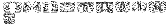 Montezuma Regular Font LOWERCASE