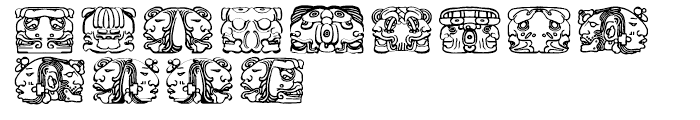 Montezuma Regular Font LOWERCASE