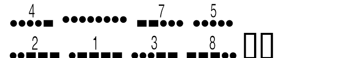 Morse Code Regular Font OTHER CHARS