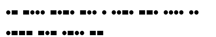 Morse Code Regular Font LOWERCASE
