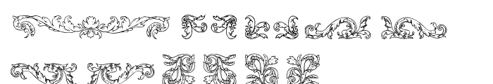 Mortised Ornaments Two Regular Font UPPERCASE