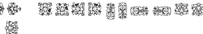Mortised Ornaments Two Regular Font LOWERCASE