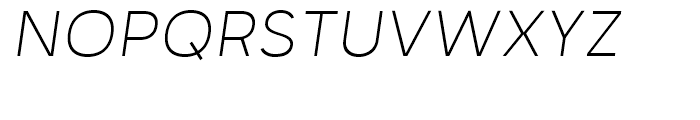 Motiraw ExtraLight Italic Font UPPERCASE