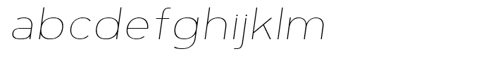 Motiraw Thin Italic Font LOWERCASE