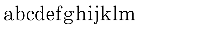 Motoya Sinkai W3 Font LOWERCASE