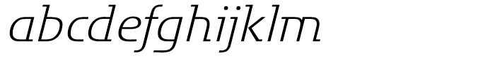 Motter Factum Light Italic Font LOWERCASE