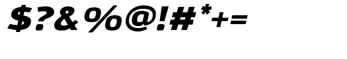 Moveo Sans Extended Black Italic Font OTHER CHARS