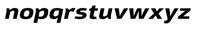 Moveo Sans Extended ExtraBold Italic Font LOWERCASE