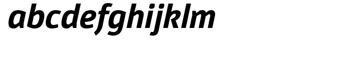 Moveo Sans SemiCondensed Bold Italic Font LOWERCASE