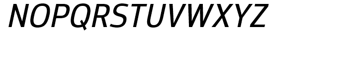 Moveo Sans SemiCondensed Medium Italic Font UPPERCASE