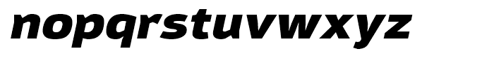 Moveo Sans SemiExtended Black Italic Font LOWERCASE