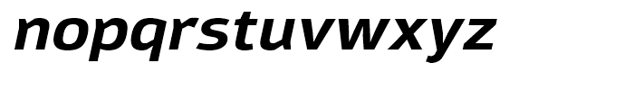 Moveo Sans SemiExtended Bold Italic Font LOWERCASE