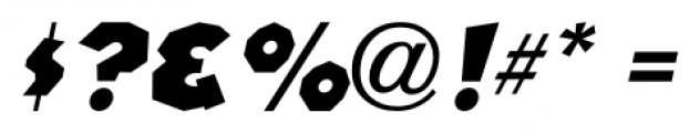 Mocombo Oblique JNL Regular Font OTHER CHARS