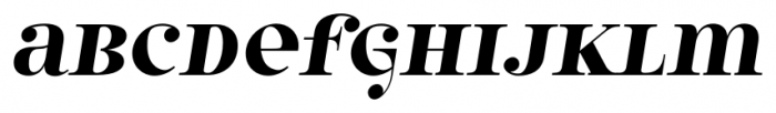 Model 4F Unicase Bold Italic Font LOWERCASE