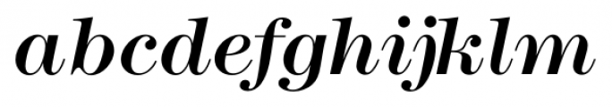 Modern 216 Italic Font LOWERCASE