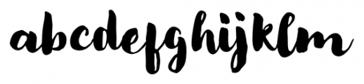 Modern Love Regular Font LOWERCASE