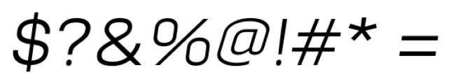 Moderna Unicase Light Italic Font OTHER CHARS