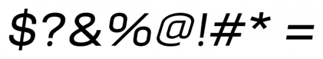 Moderna Unicase Medium Italic Font OTHER CHARS