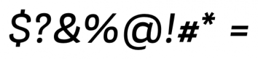 Modernica Medium Italic Font OTHER CHARS